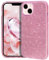 MATEPROX Custodia Brillantini Compatibile con iPhone 13 Mini/iPhone 12 Mini Cover Scintillante Cristallo Glitter Protettiva Covers per iPhone 13 Mini/iPhone 12 Mini 5,4''-Rosa