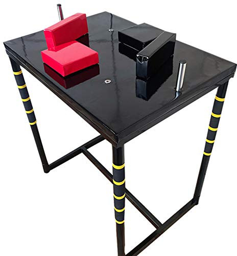 HXSD Armdrücken Tisch, Professionelle Armwrestling Turniere Kampf Tabelle Fitnessgeräte Für Family Office Gym Club,Schwarz