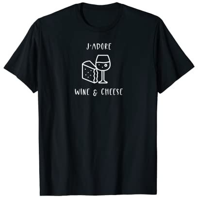 J'adore Wine and Cheese Planchette à fromager T-Shirt