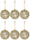 6st Kugel Zum Aufhängen Am Weihnachtsbaum Handgefertigte Kugelanhänger Baum Hängende Ornamente Kugel-anhänger Weihnachtsdekorationen Im Innenbereich Metallkugel Schmiedeeisen