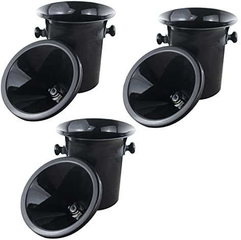 Spittoon per vino in nera, 3 pezzi, dimensioni standard imbuto nero