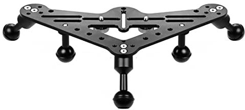Sea frogs Dreieckiges Tablett aus Aluminium, Stabilisator, Action-Kamera, Tauchkäfig, Rig-Halterung, Handgriff für DSLR-Unterwasserkamera-Gehäuse (KF35487-A)