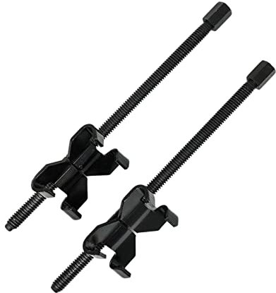 Dunnet Tools Heavy Duty Coil Spring Compressor Tool Set | 2pc Macpherson Strut Tool, 370mm x 82mm, | Vehicle Suspension Repair Kit for Car, Automotive, and Spring Clamps