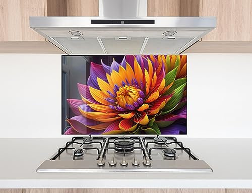 Myphotostation.com Küchenrückwand aus gehärtetem Glas, Herdrückwand, Küchenfliesen-Dekor, Herd-Rückabdeckung, Glasrückwand, Fliese für Herdplatte, gehärtetes Glas, Herdschutz, 50 Stück