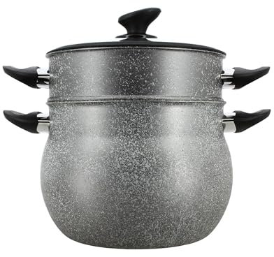 MENASTYL - Couscoussier 9L avec couvercle - Compatible tous feux dont induction et lave-vaisselle - 6020033
