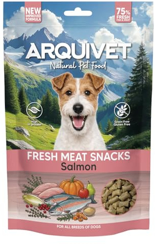 Arquivet frische Lachsfleisch-Snacks, 800 g, für ausgewachsene Hunde