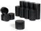 JULWHISPER Candle Tins with Lids, 24 Pack 8oz/236ml Seamless Bulk Candle Containers for Candle Making Supplies Empty Candle Jars - Black