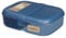 Sistema Ribbon Lunchbox für Erwachsene | Snackbox mit Fächern | 1,1-l-Lebensmittelbehälter & 130-ml-Mini-Bite-Snack-Becher| Blaugrün oder Blau (Farbe nicht wählbar)