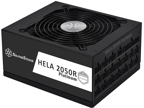 SilverStone Technology HELA 2050R Platinum-Cybenetics Platinum vollständig modulares ATX-Netzteil, 2050W, ATX 3,0 & PCIe 5,0, SST-HA2050R-PM