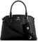 NINE WEST Siera Satchel, Schwarz, Large