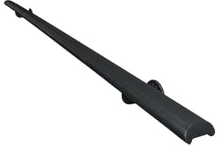 FERMEG – Corrimano Etrusco in Ferro Battuto per Scale | Stile Classico Nero Antracite | 50–400 cm | Kit con Staffe e Tasselli | Fai da Te | Made in Italy | Montaggio Facile (2000 mm)