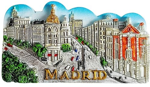 Kühlschrankmagnet Madrid Spanien 3D Reise Souvenir Kühlschrank Dekoration Magnet Aufkleber Handwerk Kollektion
