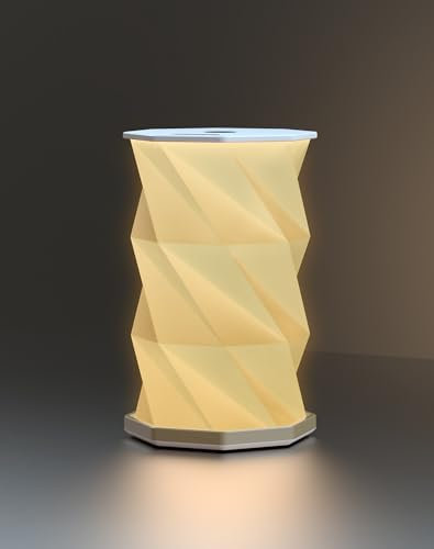 ZBOLE Lámpara a Pilas, Lámpara de Escritorio Plegable y Giratoria, Lámpara de Mesa Inalámbrica, Lámpara Nocturna, Luces LED Recargables para Decoración del Hogar, Exterior, Fiesta, Regalo