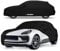 BUSHBOCK® Premium SUV Abdeckung Indoor - Satin Schutzhülle Stoff - Abdeckplane Autoplane Autogarage Innenbereich (Schwarz, SUV-L)