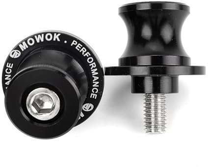 MOWOK 2 Pezzi M8 Nottolini Cavalletto Moto Accessori per KAWASAKI Z650 Z900 Z900RS Z800 Z500 VERSYS 650 ER6N Ninja 650 400 1000 SX ZX-6R ZX-4RR ZX-10R Eliminator 500 (Nero)