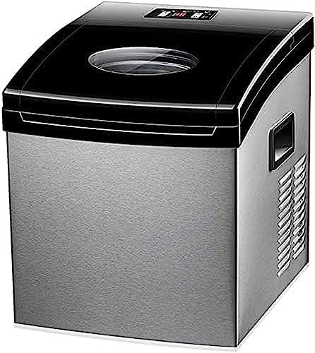 Máquina para Hacer Cubitos de Hielo, Máquina para Hacer Hielo casera Máquina para Hacer Hielo Comercial de Alta Velocidad Máquina para Hacer Hielo de Escritorio pequeña, Totalmente automática 25 kg,