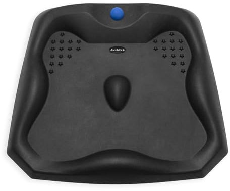 Fohfurniture Anti-Ermüdungs-Schreibtischunterlage mit Fußmassageball – für Gaming, Heimbüro, Stehpulte – ergonomische Steh-Bodenmatte für Fußpunkte Komfort in Schwarz
