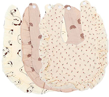 GARVALON 3St -Lätzchen Lätzchen für Jungen Kleinkind-Lätzchen Babylätzchen zum Füttern Babyparty bibs babylätzen Lätzchen zum Füttern von Babys isst Lätzchen reine Baumwolle