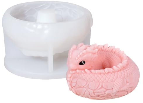 JS MOLD Mousse Kuchenform,Drachen-Mousse-Kuchen-Silikonform zum Selbermachen, handgefertigte Drachen-Mousse-Gelee-Pudding-Back-Silikonform