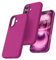 TOCOL Silicone for iPhone 16 Case 6.1-Inch, Liquid Silicone Multi-Color Slim Silky-Soft Touch Anti-Scratch Shockproof Protective Phone Cover, Hot Pink