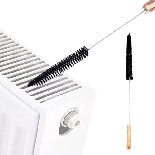 Lylxienty Radiator Cleaning Brush Long Thin 73cm Radiator Brushes For Cleaning,Radiator Cleaner Brush with Hanging Hook Loop For Cleaning, Radiators, Washing Machines,Tumble Dryers Kitchen