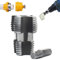PVC Rohrgewindeschneider Set für Bohrmaschine, 3 Matrizen (1/2, 3/4, 1) für präzises Gewindeschneiden von PVC-Rohren, inkl. Gewindeschneider Werkzeug (Internal Thread Opener)