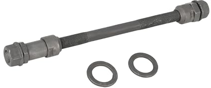 INFINAUTO 1 Stück 9,5 mm Radnaben-Achse, Hinterachse, Vollschaft, schwarz, für Fahrrad, stilvolles Design
