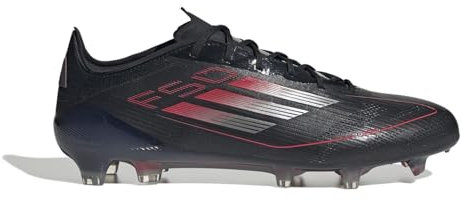 Adidas F50 Elite Herren-Fußballschuhe, Schwarz, Eisen, Rot, 43 1/3 EU