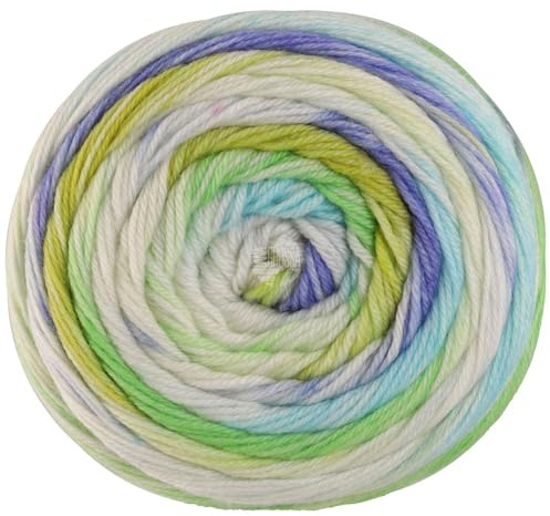LANA GROSSA Meilenweit 100 Dusk | Sockenklassiker, bedruckt und waschmaschinenfest | Handstrickgarn aus 80% Schurwolle (Merino) & 20% Polyamid | 100g Wolle zum Stricken & Häkeln | 400m Garn FB6213