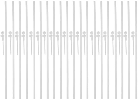 20 Stück Windmühle Bastelset aus Kunststoff für Selbstgemacht Projekte | Weiß, Leicht zu Montieren, Vielseitig Einsetzbar für Dekorationen und Hobbyarbeiten