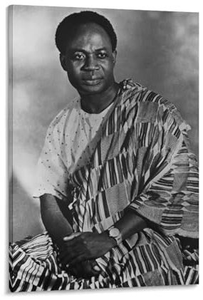 LAIRIBA Ghanaischer Politiker Kwame Nkrumah Poster für Unterhaltungsraum, Dekoration, Geschenke, 50 x 75 cm