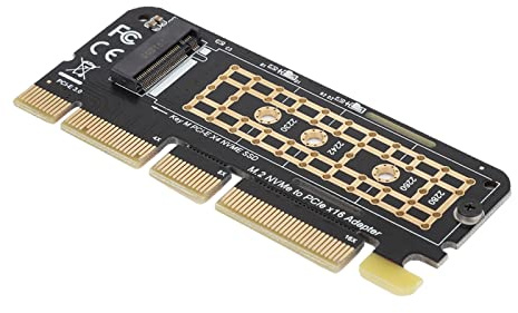 PCIe 3.0 X16 Hochgeschwindigkeit SSD Festplatten -Adapter -Riser Karte für Schnelle Datenübertragung und Test für Mehrere PCIe Schnittstellen, M.2 Bis X16 Kartencomputerbegeisterte und IT Profis