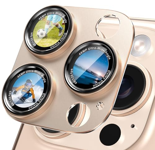 CACOE für iPhone 14 Pro/14 Pro Max/16 Pro/16 Pro Max Kameraschutz | Anti-Kratz, Objektiv Schutzfolie, Kamera Schutz Linsenschutz,Metall 9H+,Kratzfestes,Display Vollschutzabdeckung