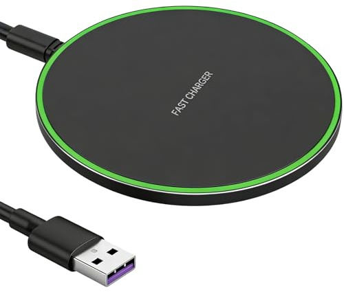 Chargeur sans Fil 35W Rapide Qi, Pad de Recharge Induction Ultra Fin Compatible avec Phone 16/15/14/13/12/11 Pro Max Plus, Pods Pro 2/3, Sung Galaxy S25/S24/S23, Pixel