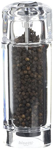 Bisetti - Macina Pepe Acrilico Trasparente 15 Cm - Serie Torino
