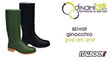 Stivali pvc ginocchio n. 40 verde 06310
