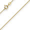 1,1mm Rund-Ankerkette Kette Collier, 585 Gold Gelbgold Goldkette, 70cm