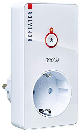 Funk-Steckdose Repeater Signalverstärker für Schalter-System CUVEO, Farbe weiß