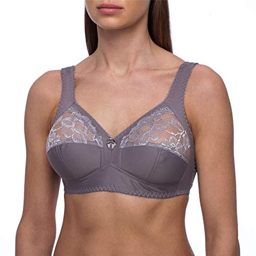 frugue Non Wired Comfort Wireless Support Bra Grey 42 F