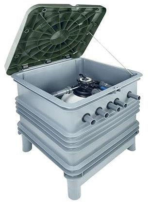 Vano Tecnico Ramses per piscine interrate - Filtro Aster Ø 550 mm e Pompa Sena 1 HP