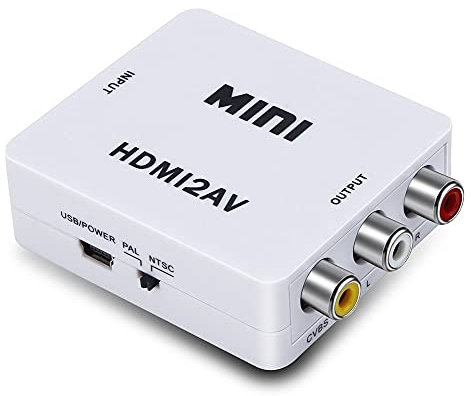 TEMPO DI SALDI Convertitore Adattatore da HDMI a AV CVBS RCA Audio Video PAL+NTSC con Cavo Usb