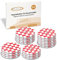 ECENCE 20pcs Magnetic Smoke Detector Mount Magnetic Adhesive Pads for Smoke Alarms Ø 70mm - Fast & Safe Mounting - No Drilling Or Screws - Fire Protection - Installation Tool with Hole