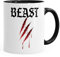 MoonWorks® Kaffee-Tasse Beauty & Beast Partner-Tasse Liebe Geschenk-Tasse Valentinstag MoonWorks® Beast schwarz unisize