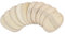 Luffa-Schwamm-Pads für Peeling, groß, 4 x 5,7 - 100 % natürliche Luffa- und Frottee-Materialien, Luffa-Schwamm, Körper-Handschuh, für Männer und Frauen, perfekt für Bad, Spa und Dusche, 10 Stück