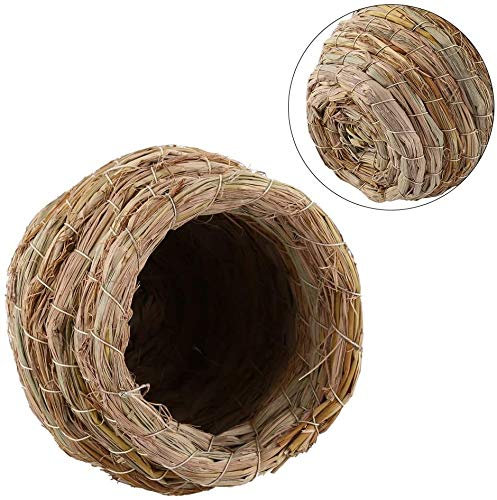 Tissé À La Main Paille Nid D'oiseau Hatching Élevage Cave Perroquet Maison en Plein Air Jardin Jardin Décoration pour Perroquet Canary Finch Budgie Bruant