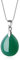 COAI Geschenkideen Damen Halskette 925 Sterling Silber Kette mit Träne der Engel Wassertropfen Anhänger aus Grünem Achat