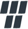 UISEBRT Lot de 50 clips de fixation en PVC pour bandes brise-vue, anthracite