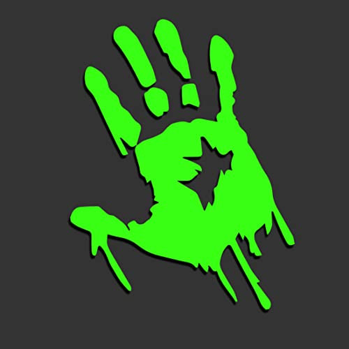 Decus Shop Zombie Hand L 0229 (neon grün) // Sticker OEM JDM Style Aufkleber