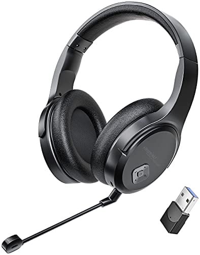 auvisio Gaming Headset: Digitales Funk-Headset mit abnehmbarem Mikrofon, 8 Std. Laufzeit, USB (Over Ear, Stereo, bugel)