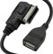 Xiatiaosann für Audi MMI Music USB Adapter Kabel AMI MDI AUX Stecker für Audi A3 A4 S4 A5 S5 A6 S6 A7 A8 Q5 Q7 R8 TT, für VW
